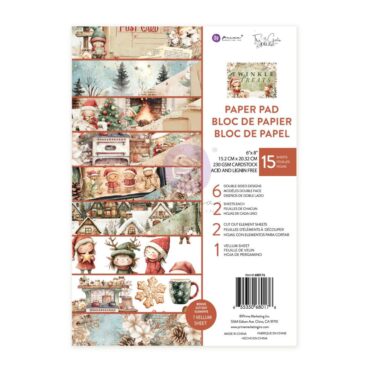 Prima Marketing Collezione Twinkle & Treats -Double-Sided Paper Pad 6"X8" 15/Pkg
