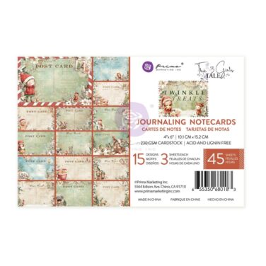 Prima Marketing Collezione Twinkle & Treats -Journaling Cards 4"X6" 45/Pkg
