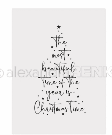 ALEXANDRA RENKE - Embossing Folder 'Typo Tanne Beautiful time'