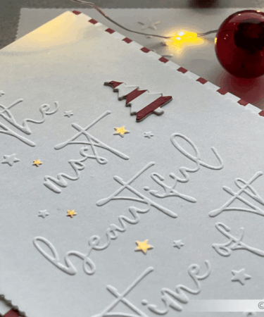 Alternative view of ALEXANDRA RENKE - Embossing Folder 'Typo Tanne Beautiful time'