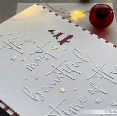 Alternative view of ALEXANDRA RENKE - Embossing Folder 'Typo Tanne Beautiful time'