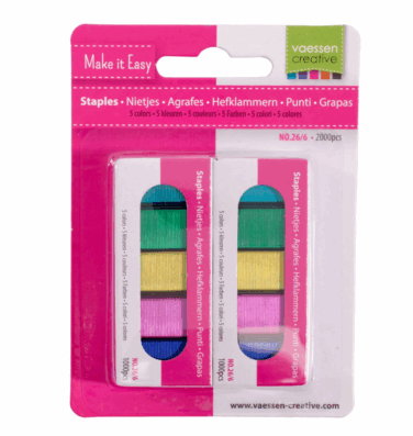 Vaessen Creative • Punti Graffette 5 Colori 2000pezzi