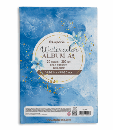 Stamperia -  Watercolor album A5 - 20 pagine