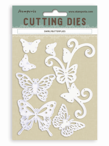 Stamperia -  Cutting Dies A6 - Swirly butterflies