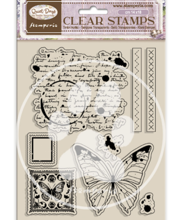 Stamperia -  Acrylic stamp cm 14x18 - Quiet Days butterfly