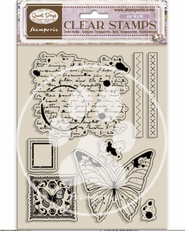 Stamperia -  Acrylic stamp cm 14x18 - Quiet Days butterfly