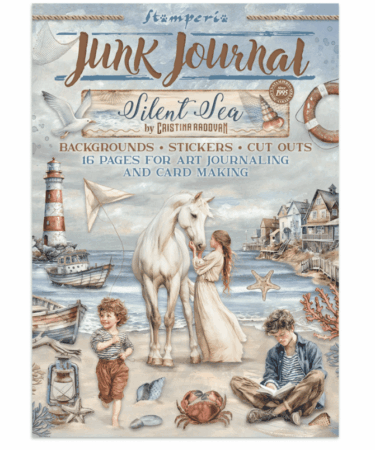 Stamperia -  Junk journal stickers, cut-outs, backgrounds - Silent Sea