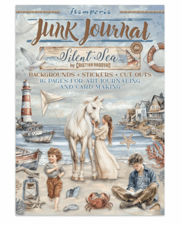 Stamperia -  Junk journal stickers, cut-outs, backgrounds - Silent Sea