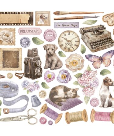 Alternative view of Stamperia -  Ephemera - Quiet Days