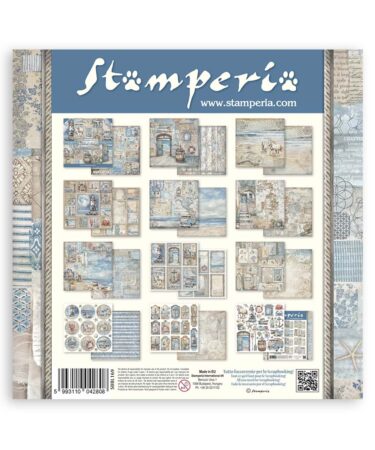 Alternative view of Stamperia -  Scrapbooking Pad 10 fogli cm 30,5x30,5 (12"x12") - Silent Sea