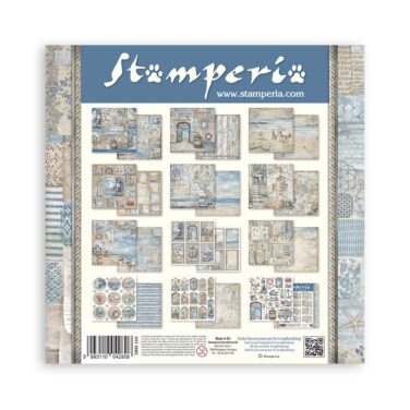 Alternative view of Stamperia -  Scrapbooking Pad 10 fogli cm 30,5x30,5 (12"x12") - Silent Sea