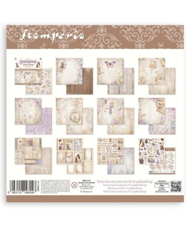 Alternative view of Stamperia -  Scrapbooking Small Pad 10 fogli cm 20,3X20,3 (8"X8") - Quiet Days