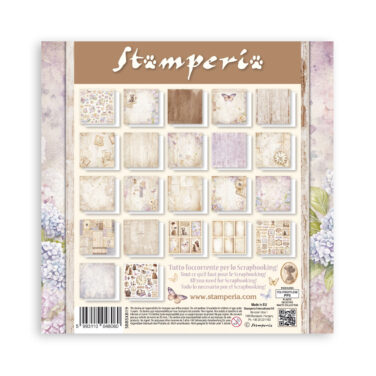 Alternative view of Stamperia -  Scrapbooking Pad 22  foglicm 20,3X20,3 (8"X8") monofacciali Quiet Days