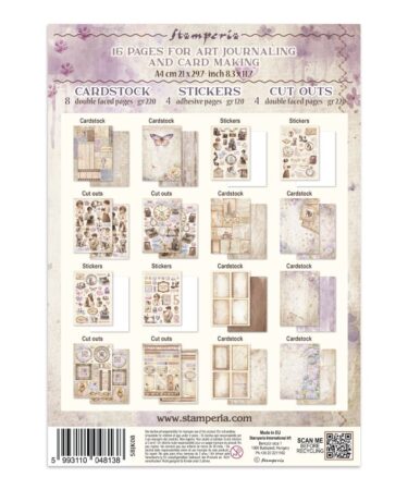 Alternative view of Stamperia -   Junk journal stickers, cut-outs, backgrounds - Quiet Days