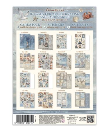 Alternative view of Stamperia -  Junk journal stickers, cut-outs, backgrounds - Silent Sea