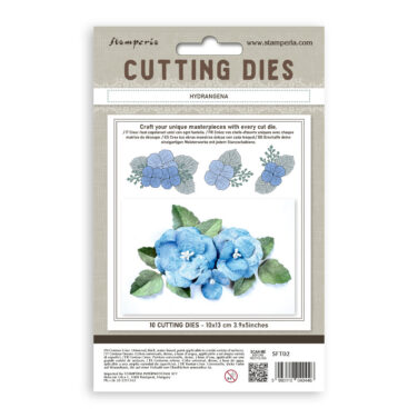 Alternative view of Stamperia -  Cutting Dies A6 - Hydrangea
