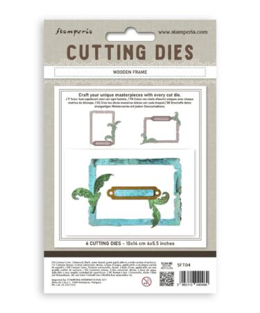Alternative view of Stamperia -  Cutting Dies A6 - Wooden frame