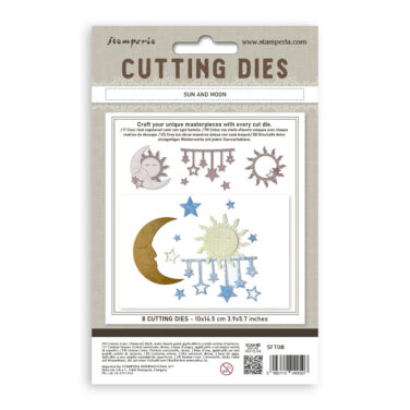 Alternative view of Stamperia -  cutting Dies A6 - Sun and moon