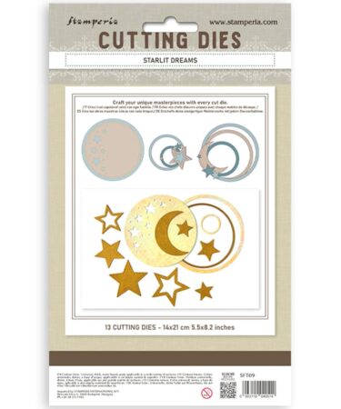 Alternative view of Stamperia -  Cutting Dies A5 - Starlit Dreams