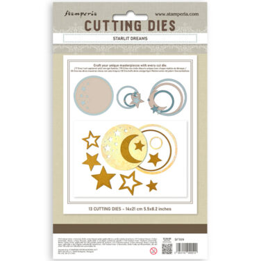 Alternative view of Stamperia -  Cutting Dies A5 - Starlit Dreams