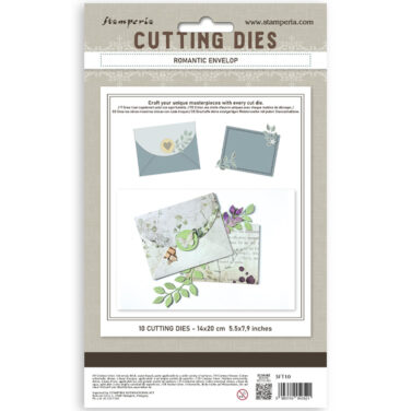 Alternative view of Stamperia -  Cutting Dies A5 - Romantic envelope