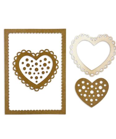 Alternative view of Stamperia -  Cutting Dies A6 - Heart