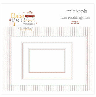 MINTOPIA -  Collezione Babe it's cold outside - Fustelle Rectángulos nido con cosido