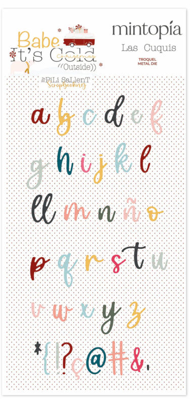 MINTOPIA - Collezione Babe it's cold outside - Fustelle Alfabeto cuqui