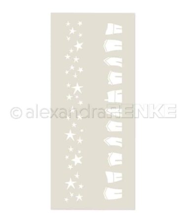 ALEXANDRA RENKE - stencil Musterstreifen -Sternenhäuser