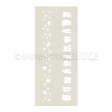 ALEXANDRA RENKE - stencil Musterstreifen -Sternenhäuser