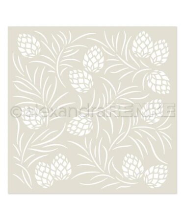 ALEXANDRA RENKE -stencil  Zapfenmuster