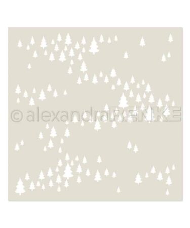 ALEXANDRA RENKE - stencil Freudige Tannenlandschaft