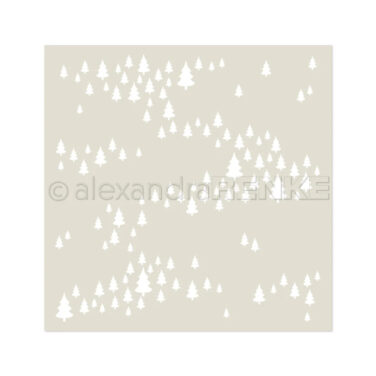 ALEXANDRA RENKE - stencil Freudige Tannenlandschaft