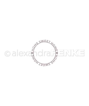 ALEXANDRA RENKE - fustelle Home sweet home Typo Kreis