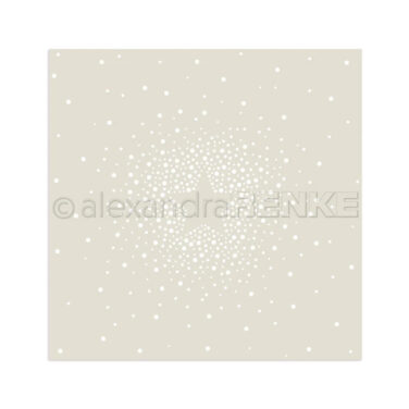 ALEXANDRA RENKE - stencil  Stern aus Punkten