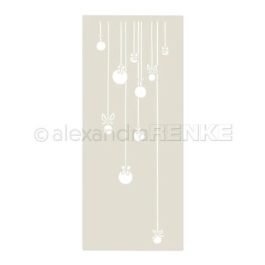 ALEXANDRA RENKE - Stencil 'Festliche Christbaumkugeln