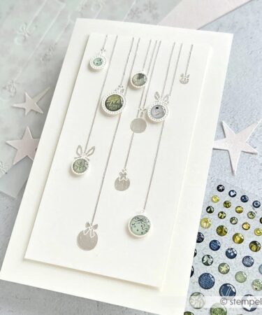 Alternative view of ALEXANDRA RENKE - Stencil 'Festliche Christbaumkugeln