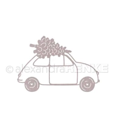 ALEXANDRA RENKE - fustelle 'Outline Auto mit Tanne