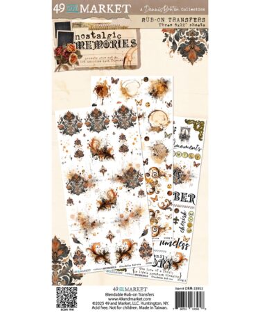 49 and Market - Collezione Nostalgic Memories 6 x12 Blendable Rub-on Transfer Set