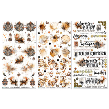 Alternative view of 49 and Market - Collezione Nostalgic Memories 6 x12 Blendable Rub-on Transfer Set