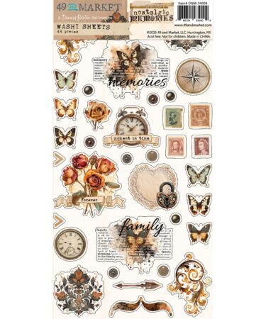 49 and Market - Collezione Nostalgic Memories Washi Tape Sheet Set
