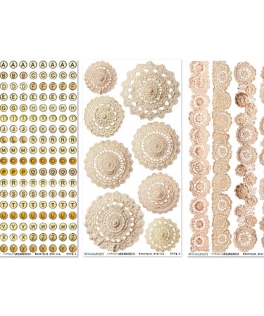 Alternative view of 49 and Market - Collezione Nostalgic Memories 6 x12 Essentials Rub-on Transfer Set