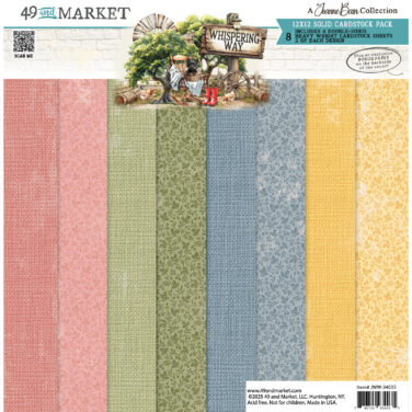 49 and Market - Collezione Whispering Way - 12 x12 Solids Collection Pack