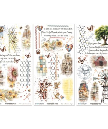 Alternative view of 49 and Market - Collezione Whispering Way 6 x12 Blendable Rub-on Transfer Set