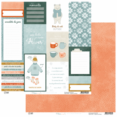 HA PI Little Fox- Collezione  Etoile des neiges  -  carta patterned numero 2