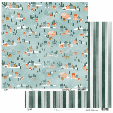 HA PI Little Fox- Collezione  Etoile des neiges  -  carta patterned numero 4