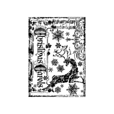 Stampers Anonymous Reindeer Games Tim Holtz Components Cling Mount Collage Stamp