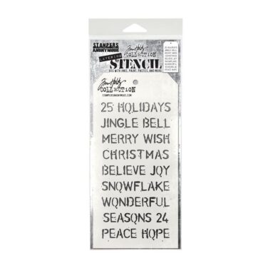 Stampers Anonymous Christmas Tim Holtz Layering Stencil