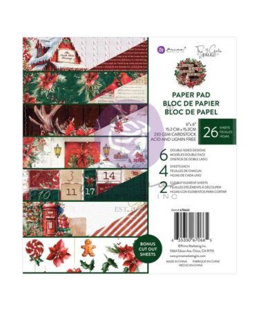 Prima Marketing - Collezione From the North Pole- 6x6 Inch Paper Pad