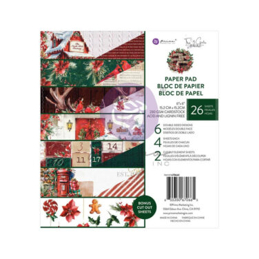 Prima Marketing - Collezione From the North Pole- 6x6 Inch Paper Pad